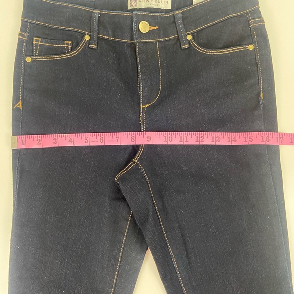 Anne Klein Skinny Zipper Ankle Jean Size 4 Missy - Picture 4 of 8